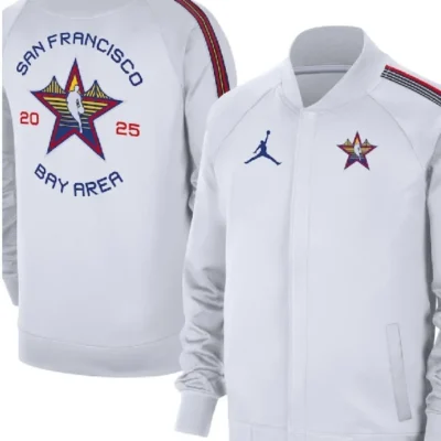 NBA All-Star Game 2025 White Game Jacket