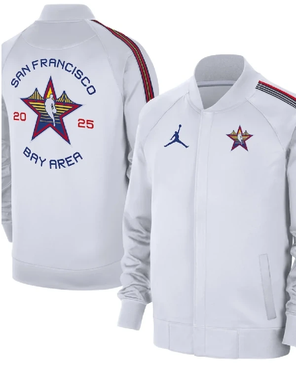 NBA All-Star Game 2025 White Game Jacket