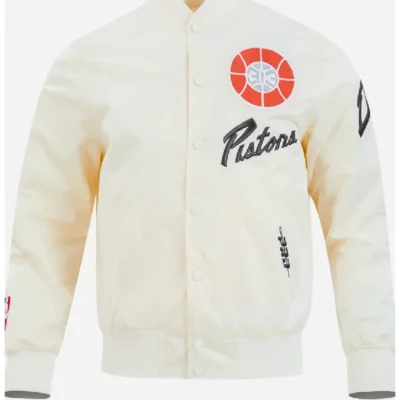 NBA Detroit Pistons 2025 City Edition Satin Jacket