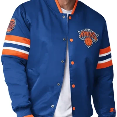 New York Knicks Starter Blue Scout Varsity Jacket
