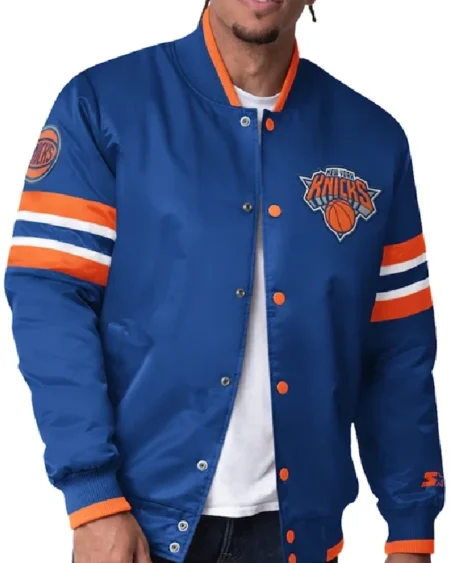 New York Knicks Starter Blue Scout Varsity Jacket