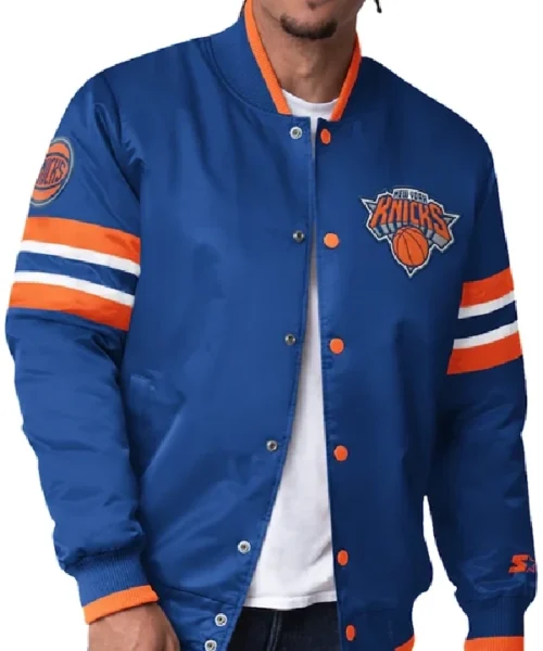 New York Knicks Starter Blue Scout Varsity Jacket