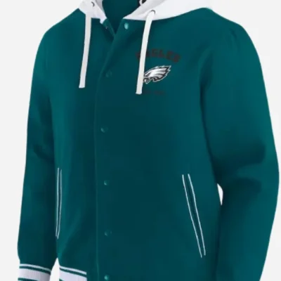 Philadelphia Eagles 2025 Midnight Green Hooded Jacket