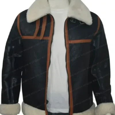 Scott-SF Bomber Cargo Shearling Fur Jacket