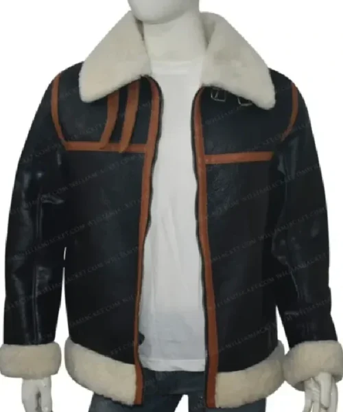 Scott-SF Bomber Cargo Shearling Fur Jacket