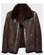 Shawn SF Brown Shearling Leather Jacket