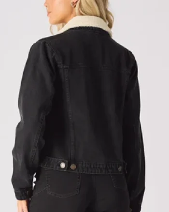 Sherpa Lined Denim Jacket Women