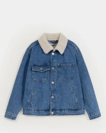 Shop Sherpa Lined Denim Jacket Women