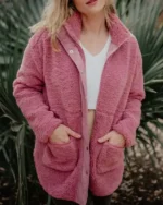 Shop Zipper Style Sherpa Jacket Women