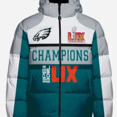 Super Bowl LIX 2025 Philadelphia Eagles Hooded Jacket