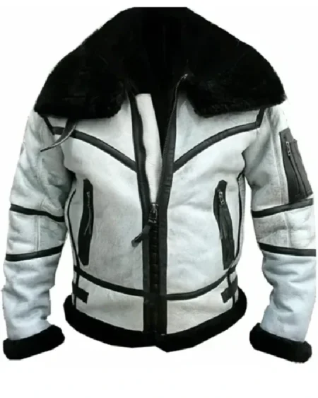 Todd RAF SF Bomber Flight Aviator White Jacket