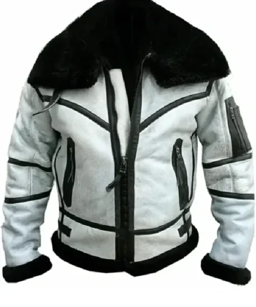 Todd RAF SF Bomber Flight Aviator White Jacket