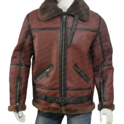 Torres Black Snake Pattern Fur Collar Biker Jacket
