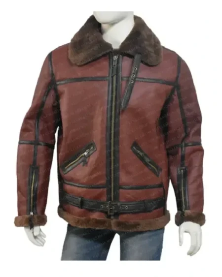 Torres Black Snake Pattern Fur Collar Biker Jacket