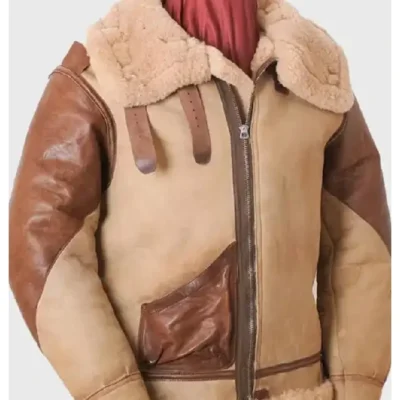 Watson Tan Flying SF Shearling Light Brown Jacket