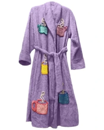 William Coffee Talk Robe in Lilac