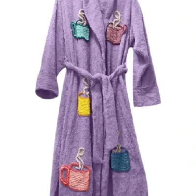 William Coffee Talk Robe in Lilac