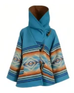 Yellowstone Beth Dutton Blue Hooded Wool
