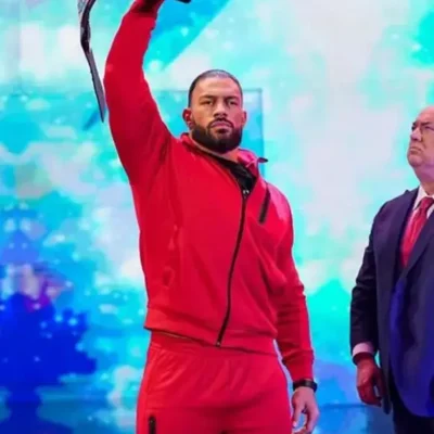American Professional Wrestler Roman Reigns WWE 2022 Red Tracksuit For Mens