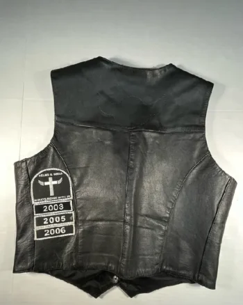 Biker Harley Davidson Leather Battle Vest