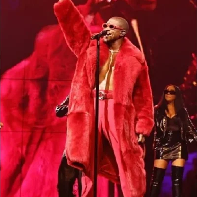 Boston Show Usher Red Fur Coat