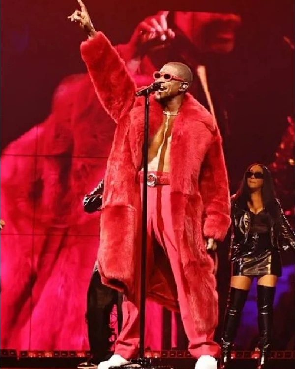 Boston Show Usher Red Fur Coat