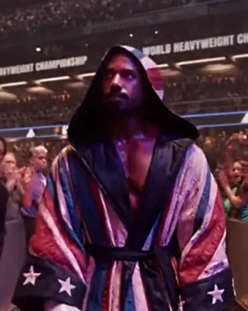 Buy Adonis Creed 3 Michael B. Jordan American Flag Robe Costume sale