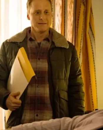 Harry Vanderspeigle Resident Alien Green Sherpa Jacket - Image 2