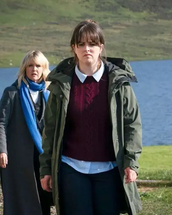 Buy Alison O’Donnell TV Series Shetland Season 08 DS Alison McIntosh Green Parka Jacket