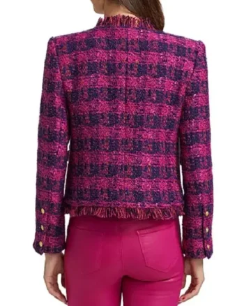 America’s Newsroom 2025 Dana Perino Pink Tweed Jacket - Image 3