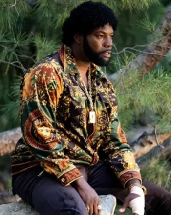 Buy Amin Joseph Snowfall Season 5 Episode 7 Jerome Saint All Over Printed Cotton Jacket Sale