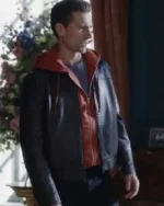 Buy Andrew W. Walker Movie The Reluctant Royal 2025 Johnny Payne Black Leather Jacket Sale