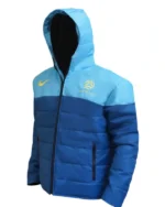 Buy Australia Women’s National Football Team Matildas 2023 Hooded Puffer Blue Jacket Sale