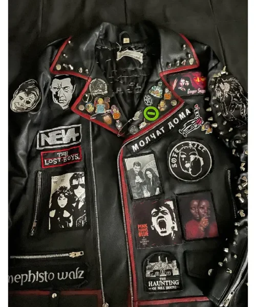 Buy Battle Jackets Putting Studs On The Sleeve Leather Jacket Sale
