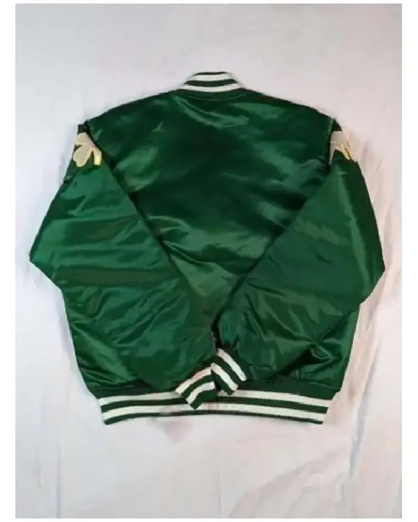 Buy Boston Celtics Kristaps Porzingis Green Bomber Jacket Sale
