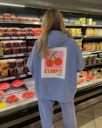 Buy Cherry Bomb Starfit Oversized Pullover Hoodie Sale back side