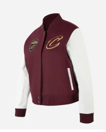 Buy Cleveland Cavaliers National Basketball Association 2025 Maroon Wool Varsity Jacket Sale