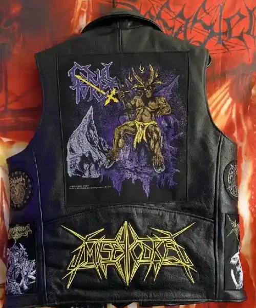Cruel Force Leather And Metal Vest