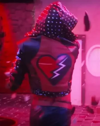 Kylie Cantrall Descendants The Rise of Red 2024 Hooded Leather Jacket - Image 2