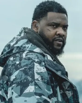 Mayor of Kingstown S03 Tobi Bamtefa Camo Jacket - Image 2