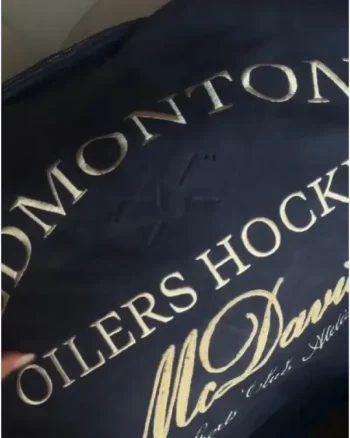 NHL Team Oilers Playoffs 2025 WAGs Suede Jacket - Image 5