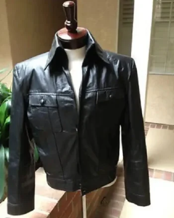 Buy Elvis Presley Elvis 2022 Austin Butler Black Leather Jacket Sale
