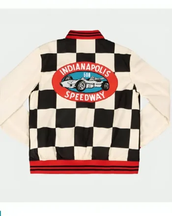 Buy IMS Indianapolis 500 Checkered Flag Bomber Jacket Sale