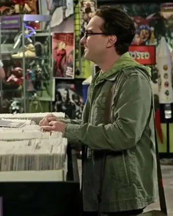 The Big Bang Theory Leonard Hofstadter Green Jacket - Image 5