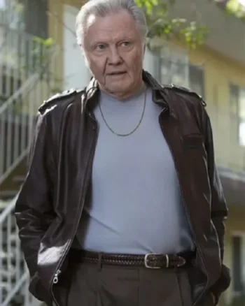 Buy Jon Voight TV Series Ray Donovan Mickey Donovan Brown Leather Bomber