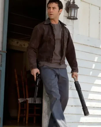 Joseph Gordon Levitt Looper Brown Cotton Jacket - Image 4