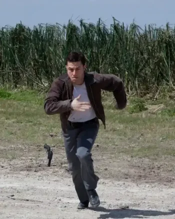 Joseph Gordon Levitt Looper Brown Cotton Jacket - Image 3