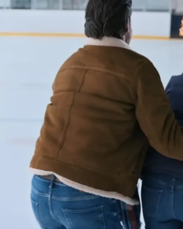 Kevin McGarry 2024 Brown Shearling Jacket - Image 3