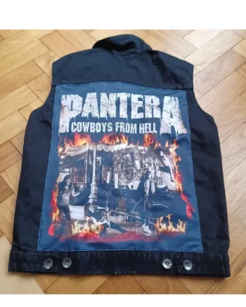 Buy Men Metal Denim Battle Vest Sleeveless Sale