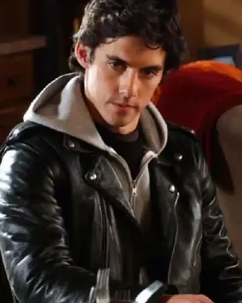 Buy Milo Ventimiglia Gilmore Girls Jess Mariano Black Leather Jacket  Sale